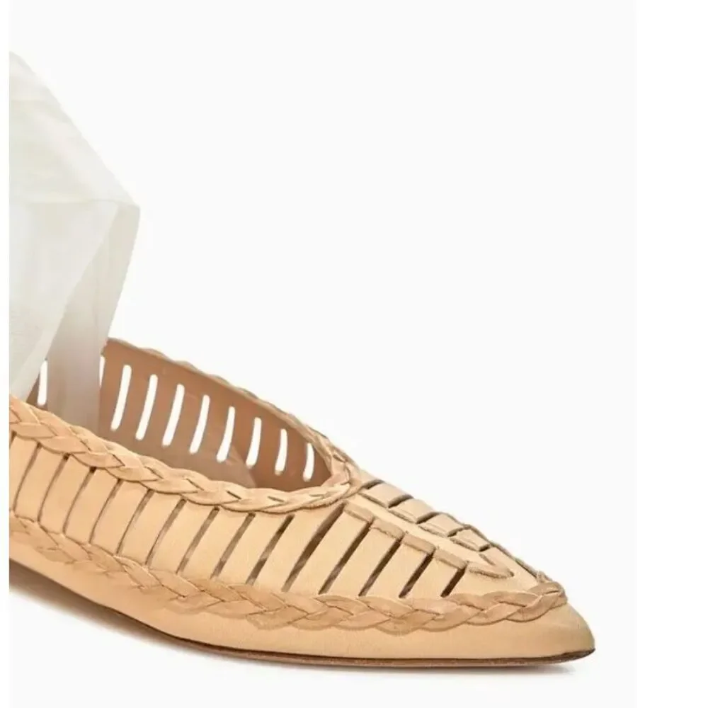 ULLA JOHNSON Ophelia Flat in Sand NWB Size 38/8 - Picture 4 of 12
